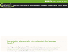 Tablet Screenshot of maison-bois-construibois.com
